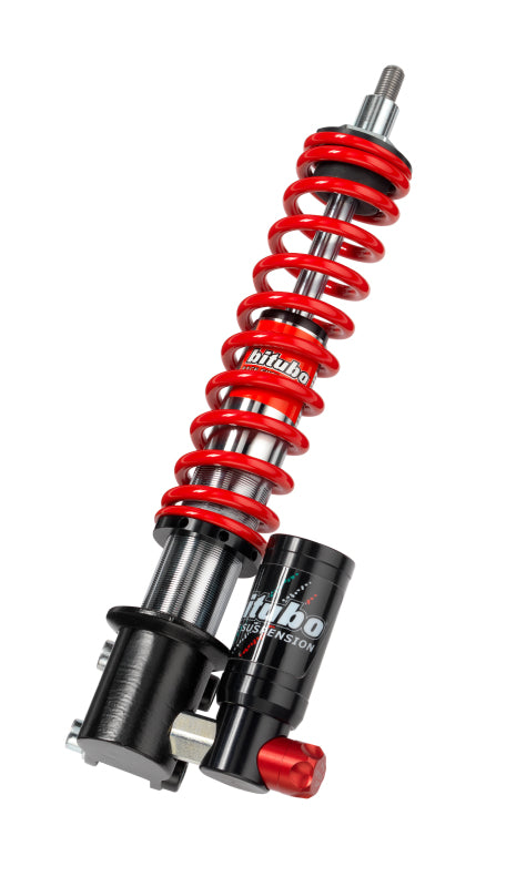 BIT GEV0 Monoshocks - Bitubo GEV0 Vespa Front Monoshock Adjustable: Spring Preload, Compression, Red Spring