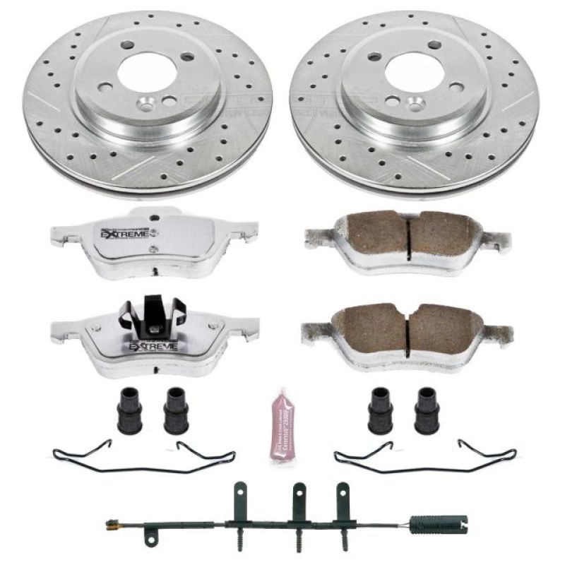 PSB Z26 Street Warrior Kit - Power Stop 02-06 Mini Cooper Front Z26 Street Warrior Brake Kit