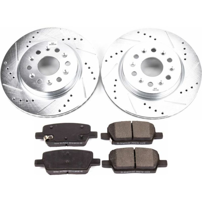 PSB Z23 Evolution Kit - Power Stop 18-19 Buick Enclave Rear Z23 Evolution Sport Brake Kit