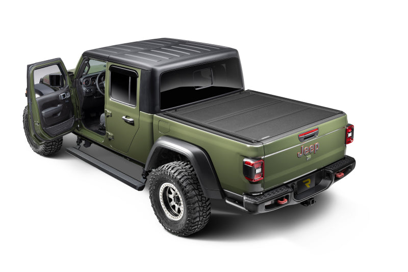 GOR RealTruck VoltStep Running Boards - RealTruck 20-24 Jeep Gladiator CC 4dr VoltStep Electric Running Board Kit - Bedliner Coating