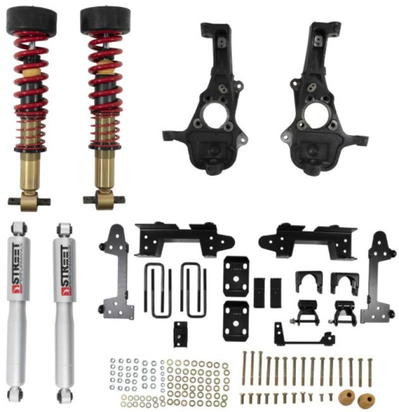 BT Lowering Kit w Shocks - Belltech LOWERING KIT 2019+ GM Silverado / Sierra 1500 2WD All Cabs - 2-5in Fr / 6in R