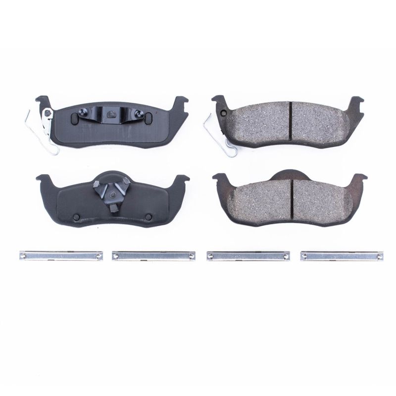 PSB Z17 Evolution Brake Pads - Power Stop 06-10 Jeep Commander Rear Z17 Evolution Ceramic Brake Pads w/Hardware