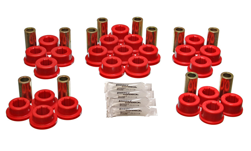 ES Cntrl Arm Bushings - Red - Energy Suspension 87-92 Toyota Supra Red Rear Control Arm Bushing Set