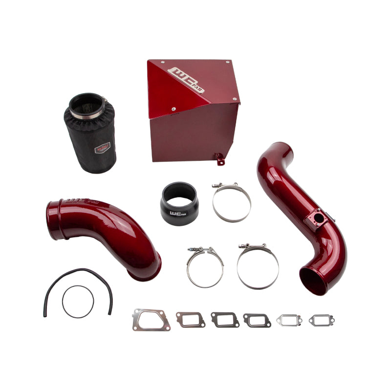 WCF Intake Kit - Stage 2 - Wehrli 11-16 Chevrolet 6.6L Duramax LML 4in Intake Kit Stage 2 - WCFab Red