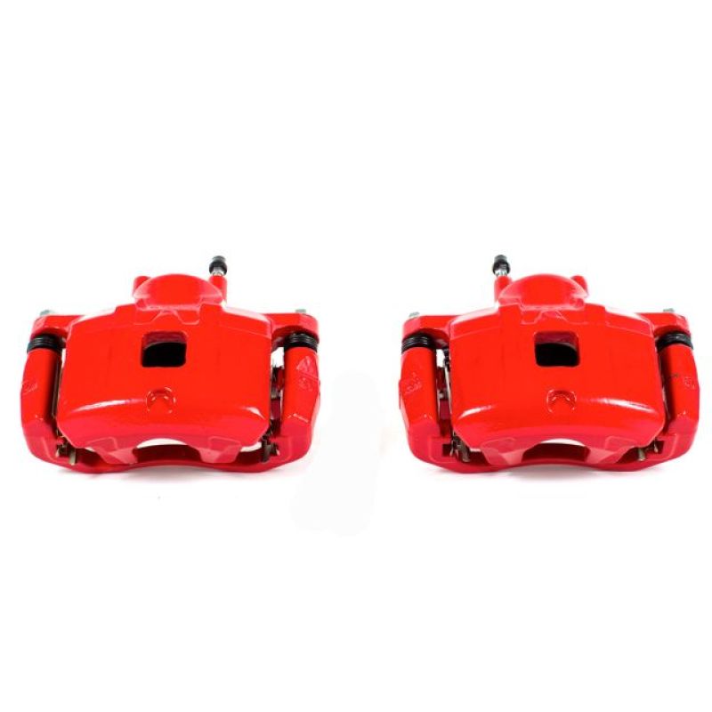 PSB Red Calipers - Power Stop 11-14 Chrysler 200 Front Red Calipers w/Brackets - Pair