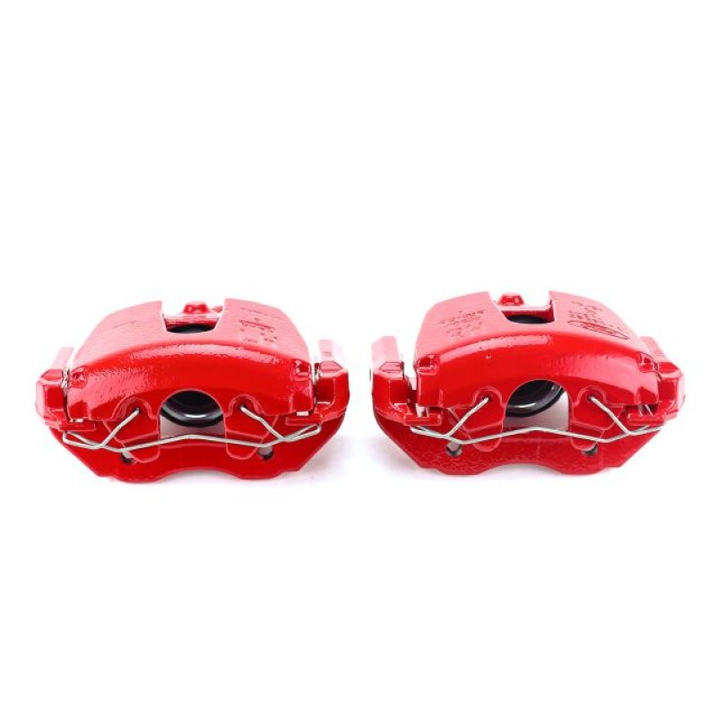 PSB Red Calipers - Power Stop 08-13 Mazda 3 Front Red Calipers w/Brackets - Pair