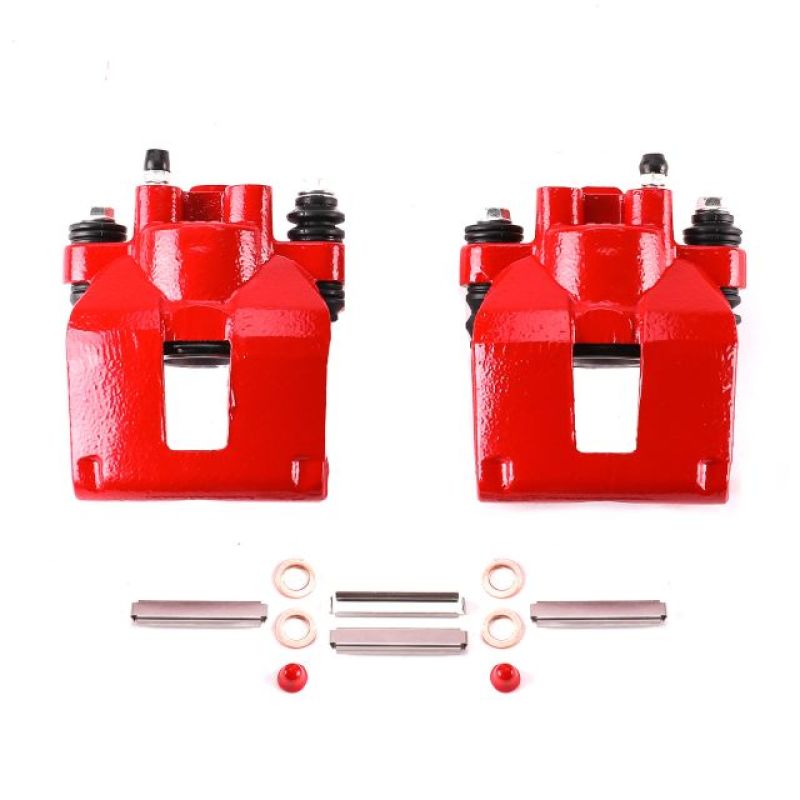 PSB Red Calipers - Power Stop 95-01 Ford Explorer Rear Red Calipers w/o Brackets - Pair