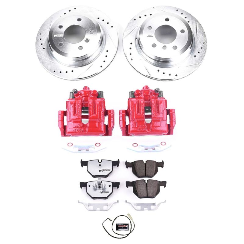 PSB Z26 Street Kit w/Cals - Power Stop 2006 BMW 325xi Rear Z26 Street Warrior Brake Kit w/Calipers