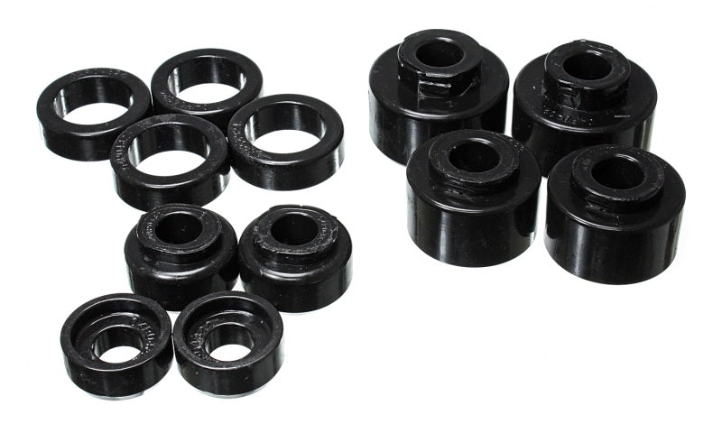 ES Body Mounts - Black - Energy Suspension 2005-07 Ford F-250/F-350 SD 2/4WD Reg Cab Body Mount Set - Black