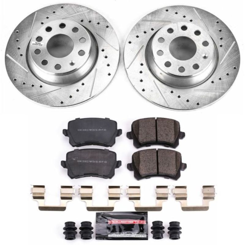 PSB Z23 Evolution Kit - Power Stop 2009 Volkswagen Passat Rear Z23 Evolution Sport Brake Kit