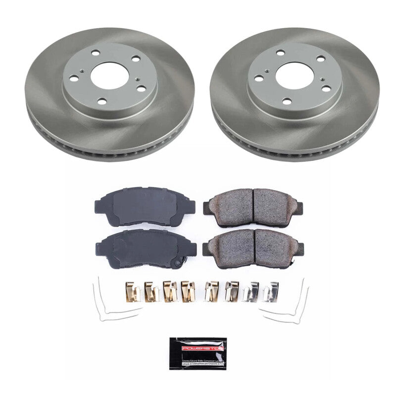 PSB Semi-Coated Rotor Kits - Power Stop 92-01 Toyota Camry Front Semi-Coated Rotor Kit