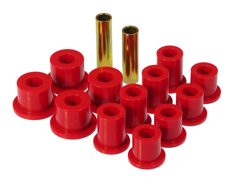 PRO Spring/Shackle Bush- Red - Prothane 89-95 Toyota Truck 2wd Rear Spring & Shackle Bushings - Red