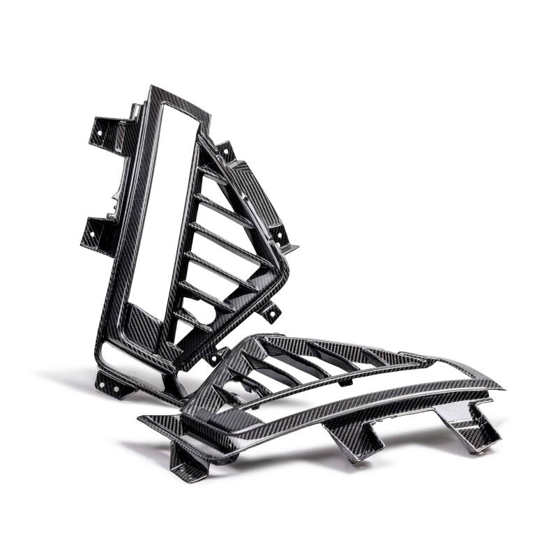 AND Front Grilles - Anderson Composites 22-24 Cadillac CT5 Black Wing Type-OE Carbon Fiber Side Grilles