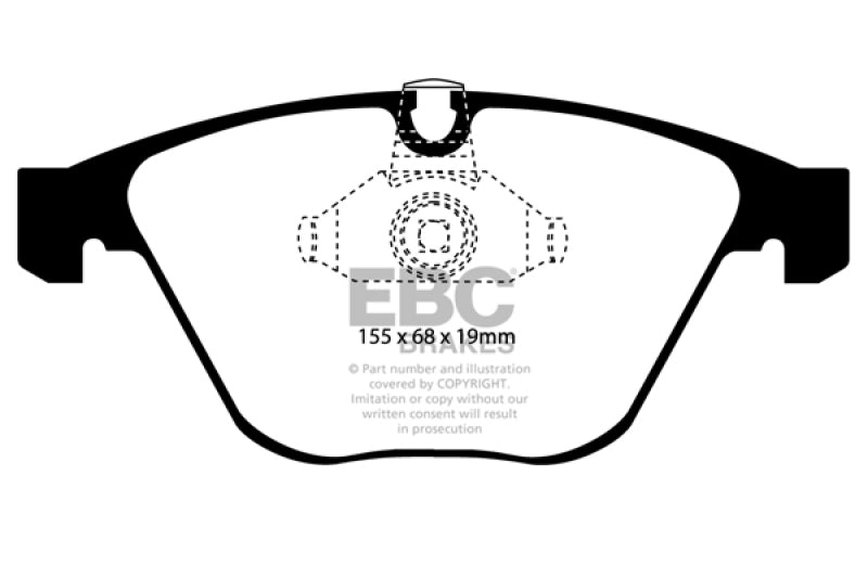 EBC Ultimax2 Brake Pad Sets - EBC 08-10 BMW M3 4.0 (E90) Ultimax2 Front Brake Pads