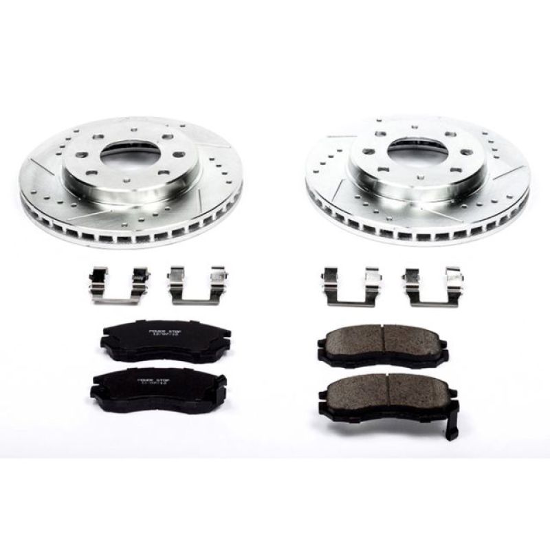 PSB Z23 Evolution Kit - Power Stop 93-95 Eagle Summit Front Z23 Evolution Sport Brake Kit