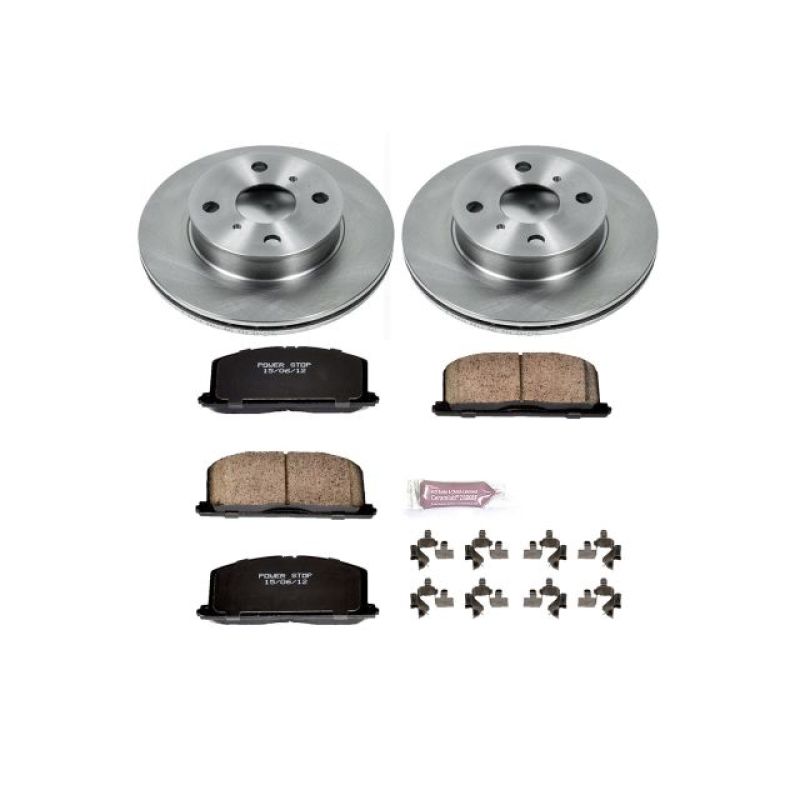 PSB Autospecialty Kit - Power Stop 90-92 Geo Prizm Front Autospecialty Brake Kit