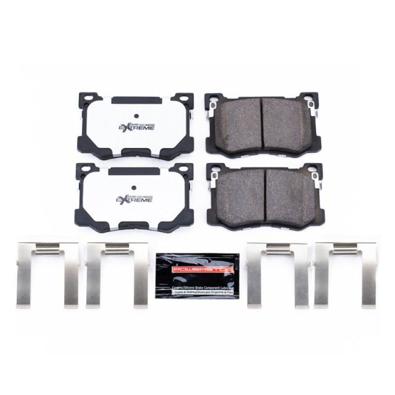 PSB Z26 Extreme Brake Pads - Power Stop 17-19 Genesis G80 Front Z26 Extreme Street Brake Pads w/Hardware