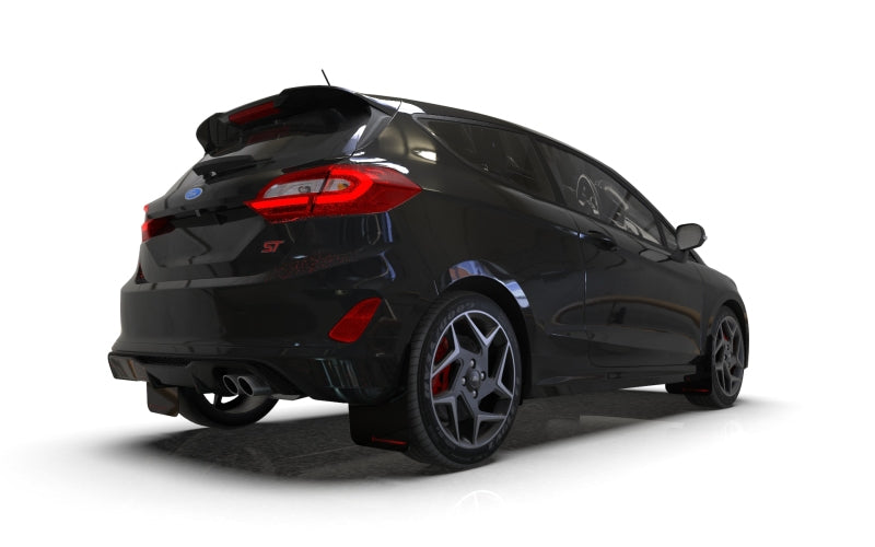 RAL UR Blk Flap/Orange Logo - Rally Armor 18-23 Ford Fiesta ST MK8 Black UR Mud Flap w/Orange Logo