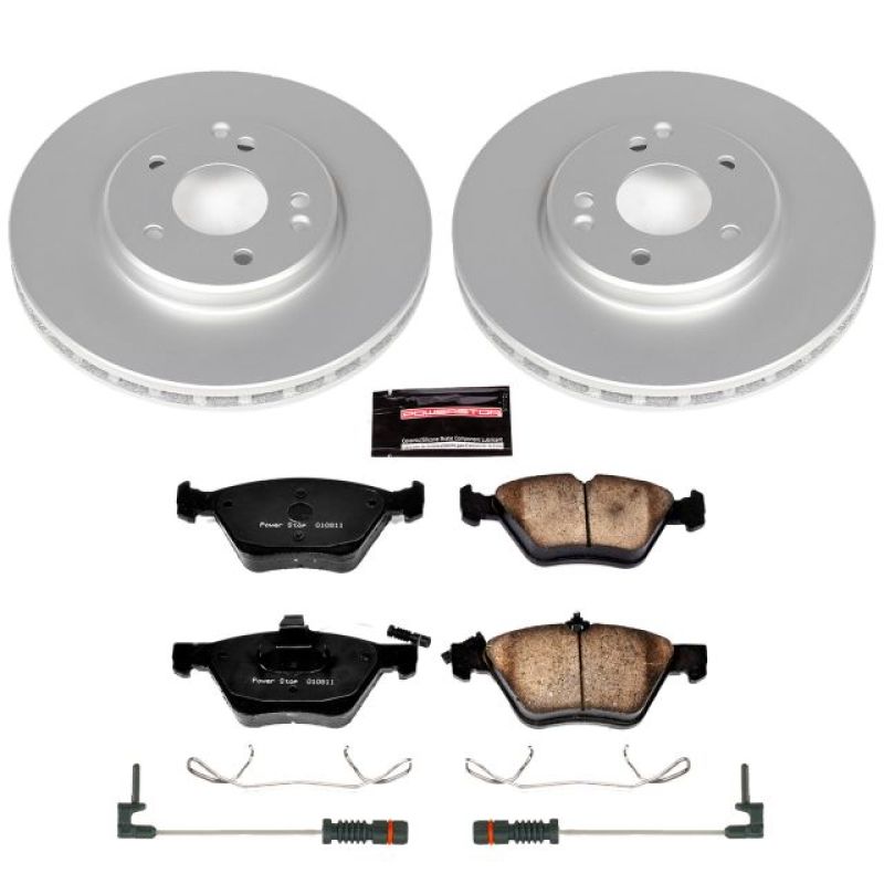 PSB Z23 Evolution Coated Kit - Power Stop 98-02 Mercedes-Benz CLK320 Front Z23 Evolution Sport Coated Brake Kit