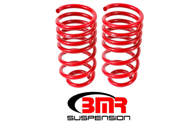 BMR Lowering Springs - BMR 10-15 5th Gen Camaro V8 Rear Lowering Springs - Red