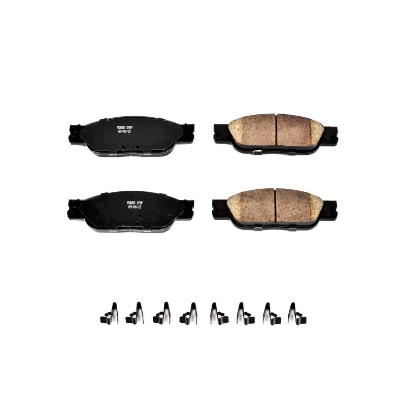 PSB Z17 Evolution Brake Pads - Power Stop 03-05 Jaguar S-Type Front Z17 Evolution Ceramic Brake Pads w/Hardware