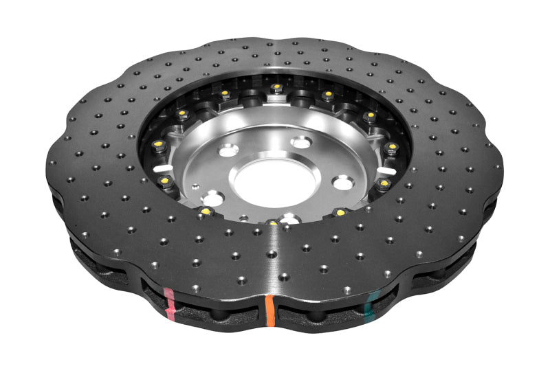 DBA 5000 Series Drilled Rotors - DBA 14-20 Audi A6 (w/345mm Front Rotor) Front 5000 Series Cross Drilled Rotor w/Silver Hat