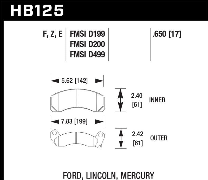 HAWK HPS Brake Pad Sets - Hawk HPS Street Brake Pads