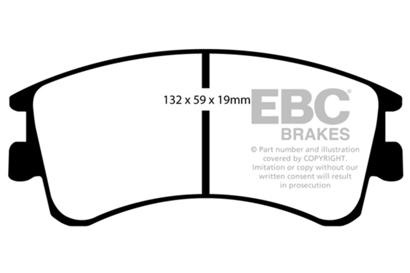 EBC Yellowstuff Brake Pad Sets - EBC 03-05 Mazda 6 2.3 Yellowstuff Front Brake Pads