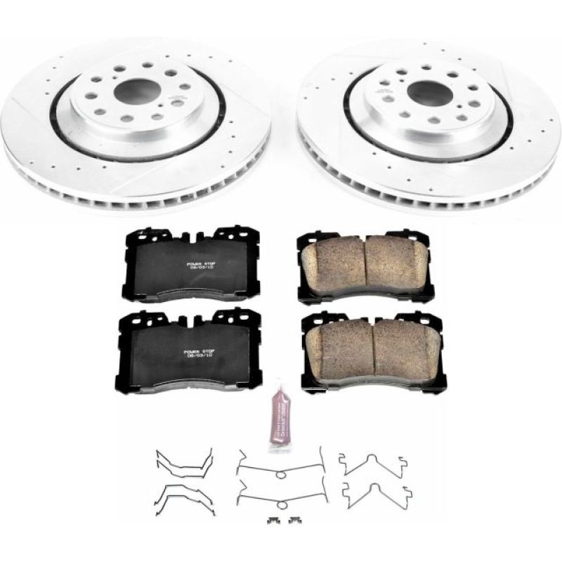 PSB Z23 Evolution Kit - Power Stop 10-17 Lexus LS460 Front Z23 Evolution Sport Brake Kit