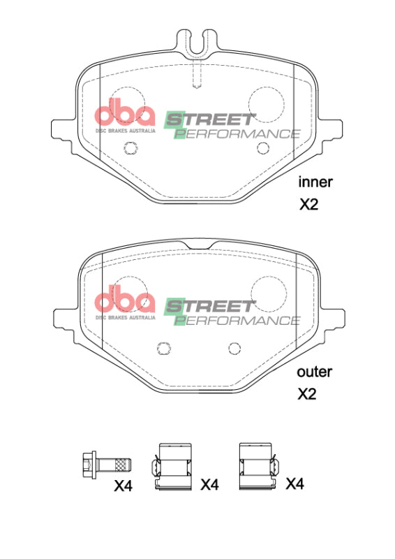 DBA SP Performance Brake Pads - DBA 2019+ Mercedes-Benz G63 AMG (W463) SP Performance Rear Brake Pads