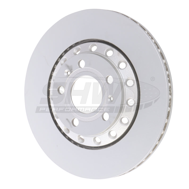 SHW Smooth Monobloc Rotors - SHW 04-10 Audi A8 Quattro 4.2L Rear Smooth Monobloc Brake Rotor (4E0615601K)