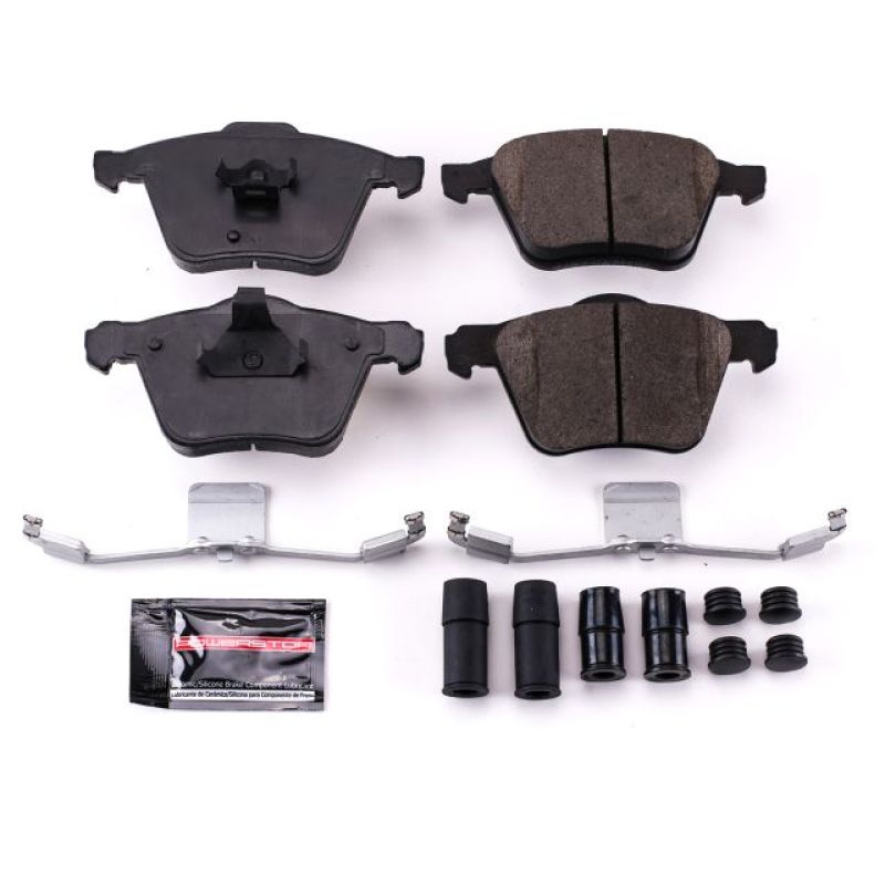 PSB Z23 Evolution Brake Pads - Power Stop 03-08 Volvo XC90 Front Z23 Evolution Sport Brake Pads w/Hardware