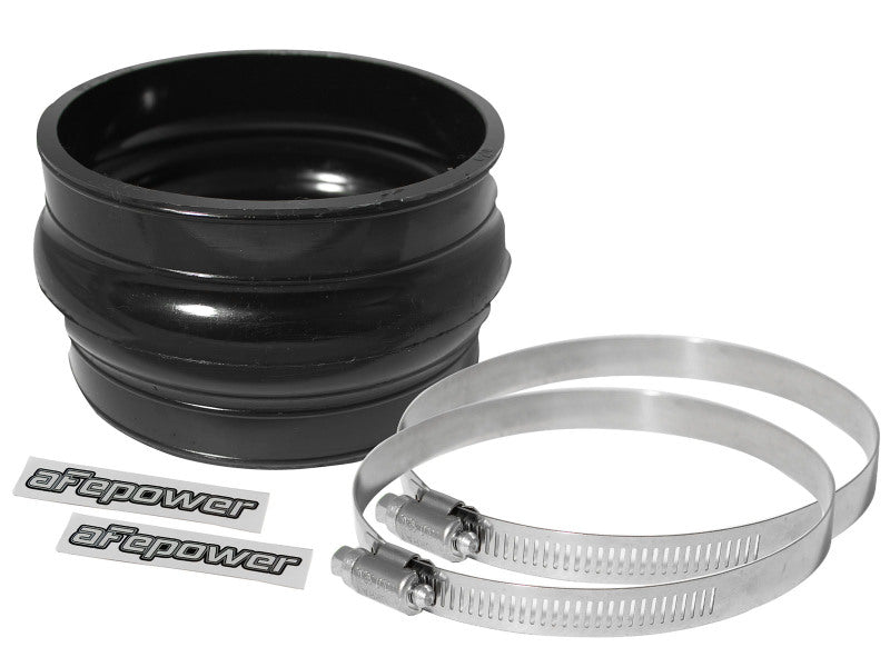 AFE Elbow Reducing Couplers - aFe Magnum FORCE Intake Coupling Kit (4-1/2 IN ID x 3 IN L) Straight Coupler w/ Hump - Black