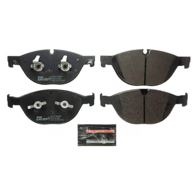PSB Euro-Stop Brake Pads - Power Stop 12-15 Jaguar XKR-S Euro-Stop ECE-R90 Front Brake Pads
