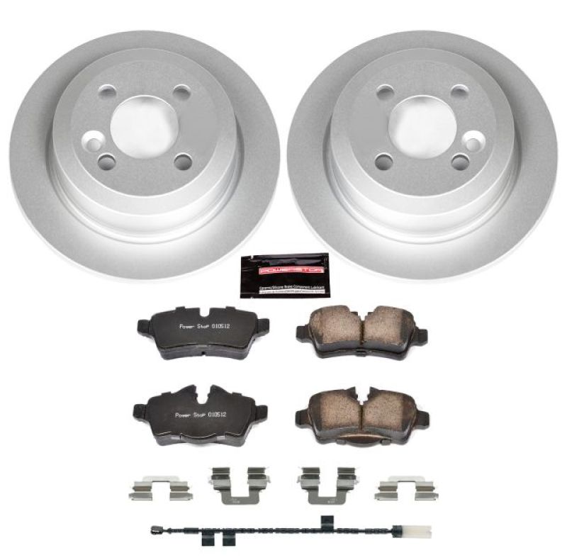 PSB Z23 Evolution Coated Kit - Power Stop 11-16 Mini Cooper Rear Z23 Evolution Sport Coated Brake Kit