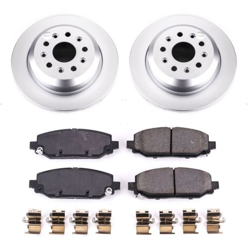 PSB Z17 Evolution Coated Kit - Power Stop 18-19 Jeep Wrangler Rear Z17 Evolution Geomet Coated Brake Kit
