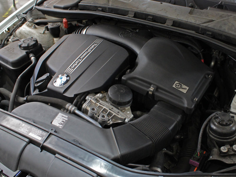 AFE P5R Air Intake - aFe MagnumFORCE Intake System Cover, Black, 11-13 BMW 335i/xi E9x 3.0L N55 (t)