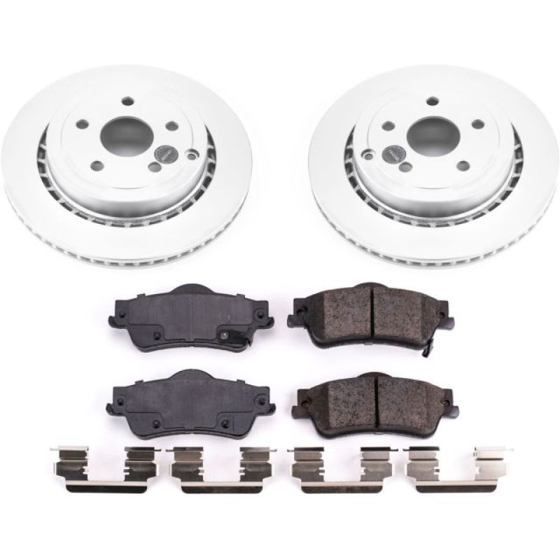 PSB Z17 Evolution Coated Kit - Power Stop 11-17 Chevrolet Caprice Rear Z17 Evolution Geomet Coated Brake Kit