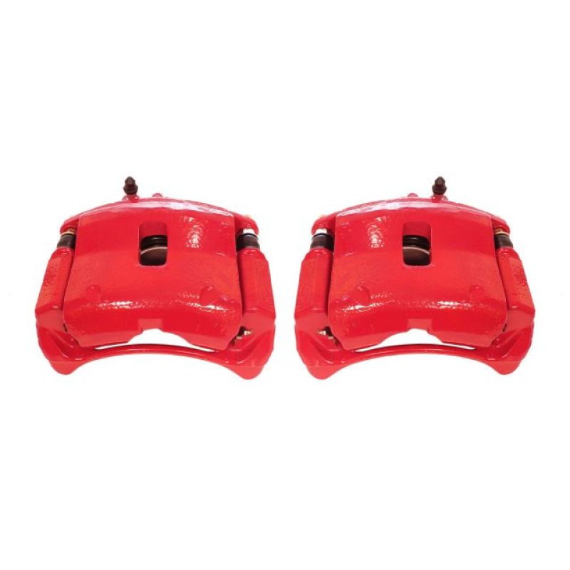 PSB Red Calipers - Power Stop 01-02 Acura MDX Front Red Calipers w/Brackets - Pair