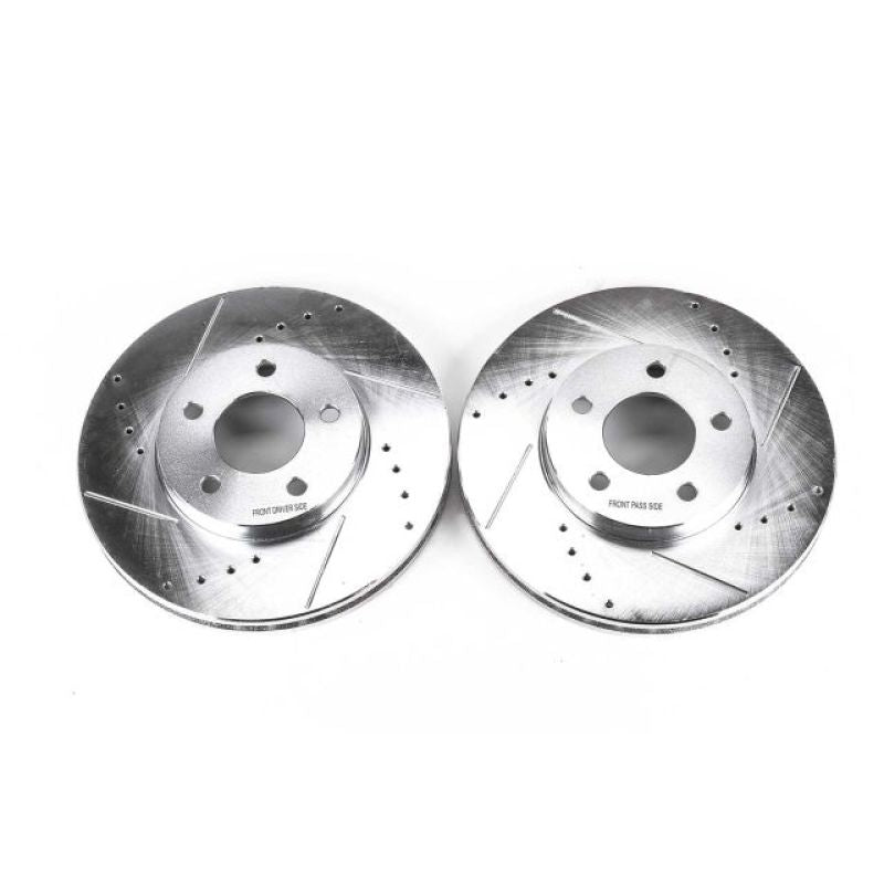 PSB Evolution Drill/Slot Rotor - Power Stop 02-06 Buick Rendezvous Front Evolution Drilled & Slotted Rotors - Pair