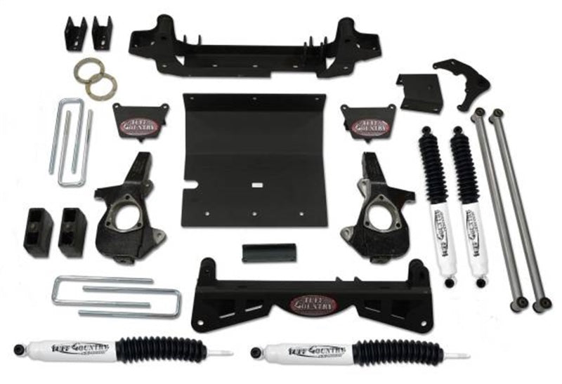 TUF Lift Kits - Tuff Country 01-06 Silverado 3500 4X4 6in Lift Kit (w/3pc Sub Frm incl. Dually Models SX8000)