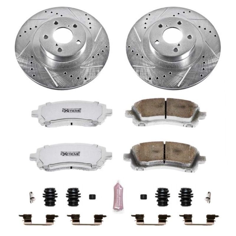 PSB Z26 Street Warrior Kit - Power Stop 02-03 Subaru Impreza Front Z26 Street Warrior Brake Kit