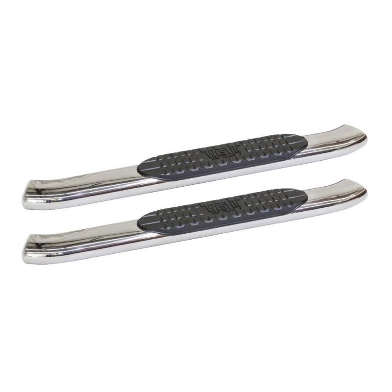 WES Nerf Bars - PRO TRAXX 5 - Westin 2015-2018 Chevy Silv 25/3500 Reg Cab Dsl (Rocker Mount) PRO TRAXX 5 Oval Nerf Step Bars - SS