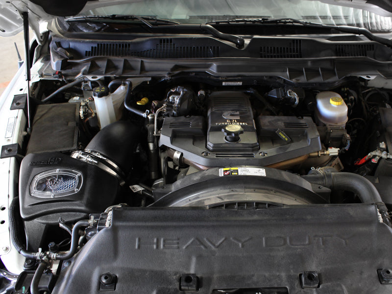AFE Momentum HD Cold Air Intakes - aFe Momentum HD PRO 10R Stage-2 Si Air Intake System 13-14 Dodge RAM Diesel Trucks L6 6.7L (td)