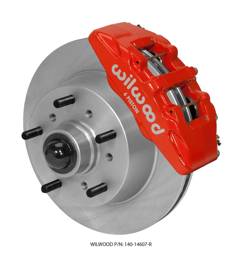WIL Dynapro Brake Kit - Wilwood Dynapro 6 Front Kit 11.75 Rotor Red 57-67 Ford F100