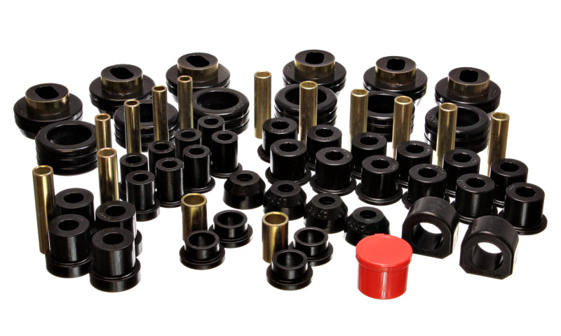 ES Hyper-Flex Sets - Black - Energy Suspension 81-87 Chevy/GMC 4WD (w/ Aftermarket Frt Springs) Blk Hyper-flex Master Bushing Set