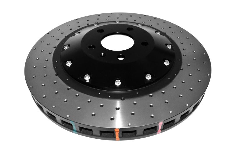 DBA 5000 Series Drilled Rotors - DBA 07-11 Audi S6 Front 5000 Series Cross Drilled Rotor w/Black Hat