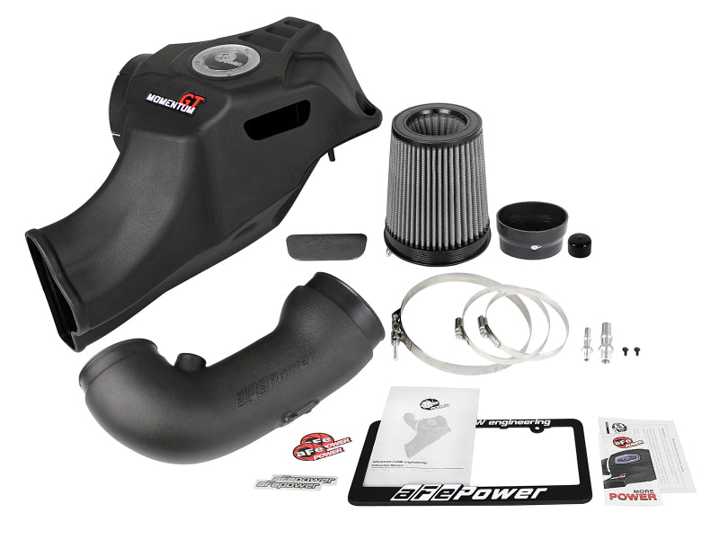 AFE Momentum GT Cold Air Intakes - aFe POWER Momentum GT Pro Dry S Cold Air Intake System 18-19 Ford Mustang GT V8-5.0L