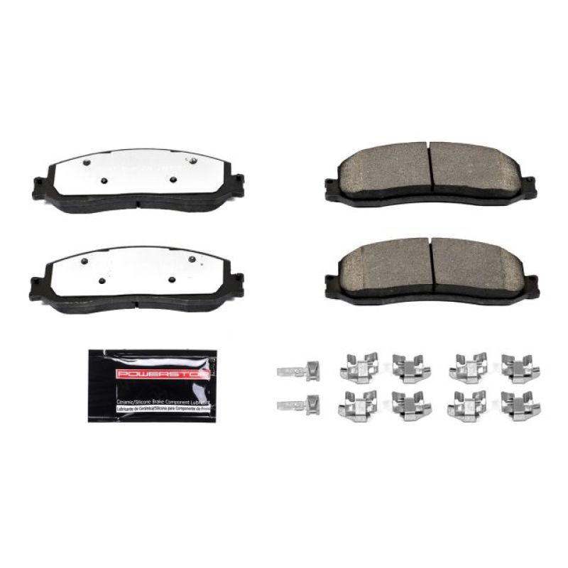 PSB Z36 Truck & Tow Brake Pads - Power Stop 2012 Ford F-250 Super Duty Front Z36 Truck & Tow Brake Pads w/Hardware