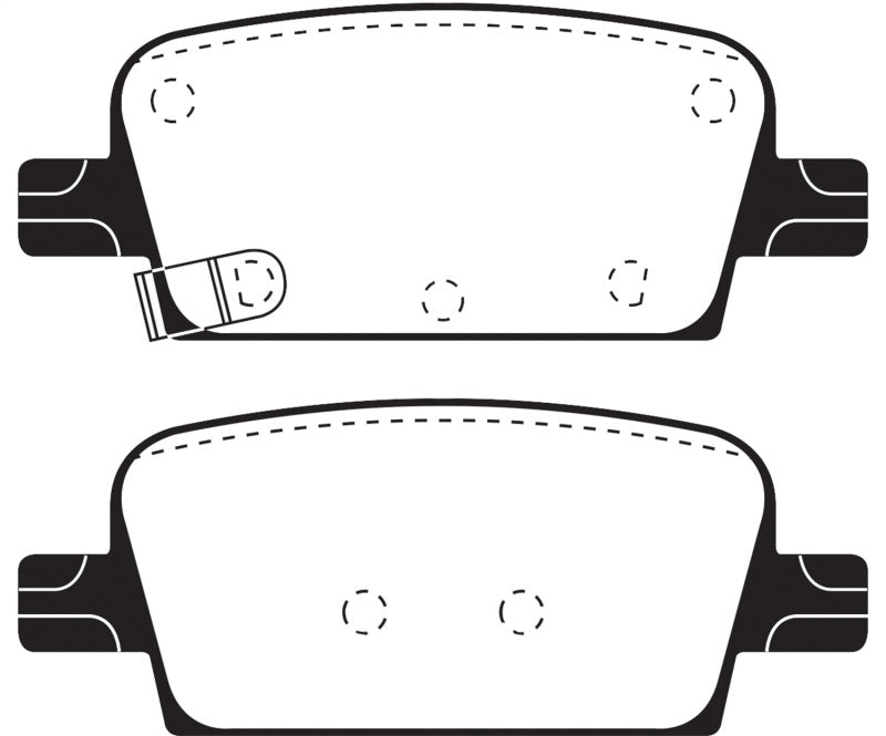 EBC Greenstuff Brake Pad Sets - EBC 2016+ Chevrolet Malibu 1.5L Turbo (Mech PB) Greenstuff Rear Brake Pads